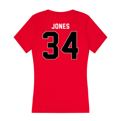 Houston - NCAA Women's Basketball : Kamryn Jones - Women's V-Neck T-Shirt-1