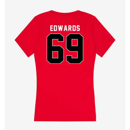 Houston - NCAA Football : Weston Edwards - Women's V-Neck T-Shirt-1