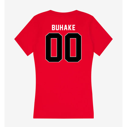 Houston - NCAA Football : Travis Buhake - Women's V-Neck T-Shirt-1