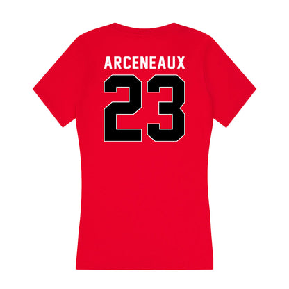 Houston - NCAA Men's Basketball : Terrance Arceneaux - Women's V-Neck T-Shirt-1