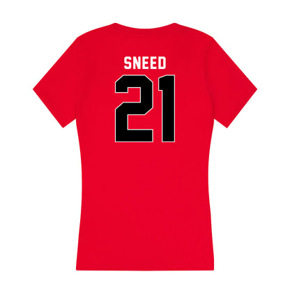 Houston - NCAA Football : Stacy Sneed - Women's V-Neck T-Shirt-1