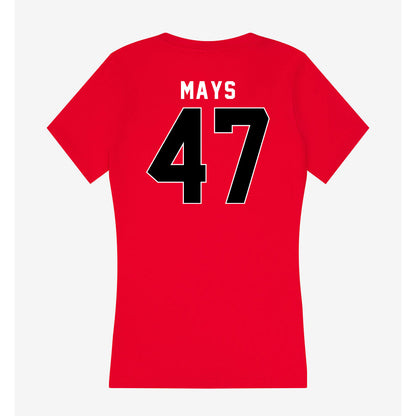 Houston - NCAA Football : Dk Mays - Women's V-Neck T-Shirt-1