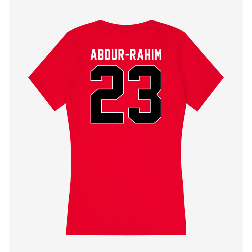 Houston - NCAA Women's Basketball : Amirah Abdur-Rahim - Women's V-Neck T-Shirt-1