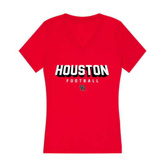 Houston - NCAA Football : Will James - Women's V-Neck T-Shirt-0