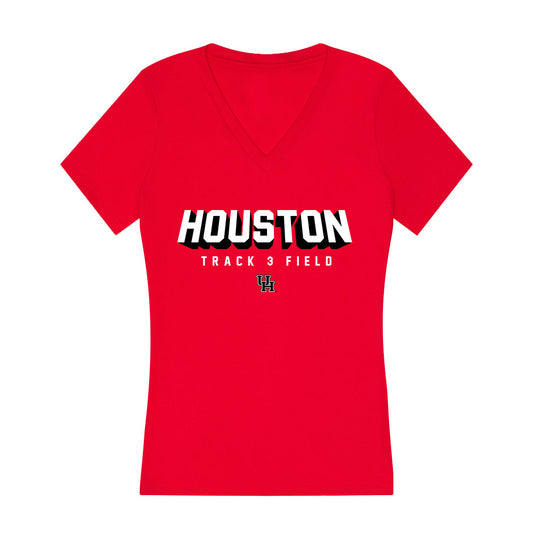 Houston - NCAA Women's Track & Field : Kaycee McCoy - Women's V-Neck T-Shirt-0