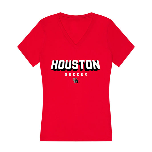 Houston - NCAA Women's Soccer : Ella Morgan - Women's V-Neck T-Shirt-0