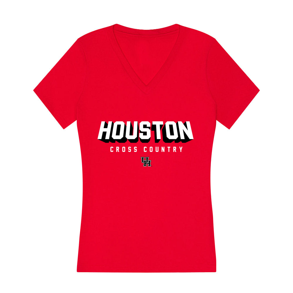 Houston - NCAA Women's Cross Country : Addison Hite - Women's V-Neck T-Shirt-0