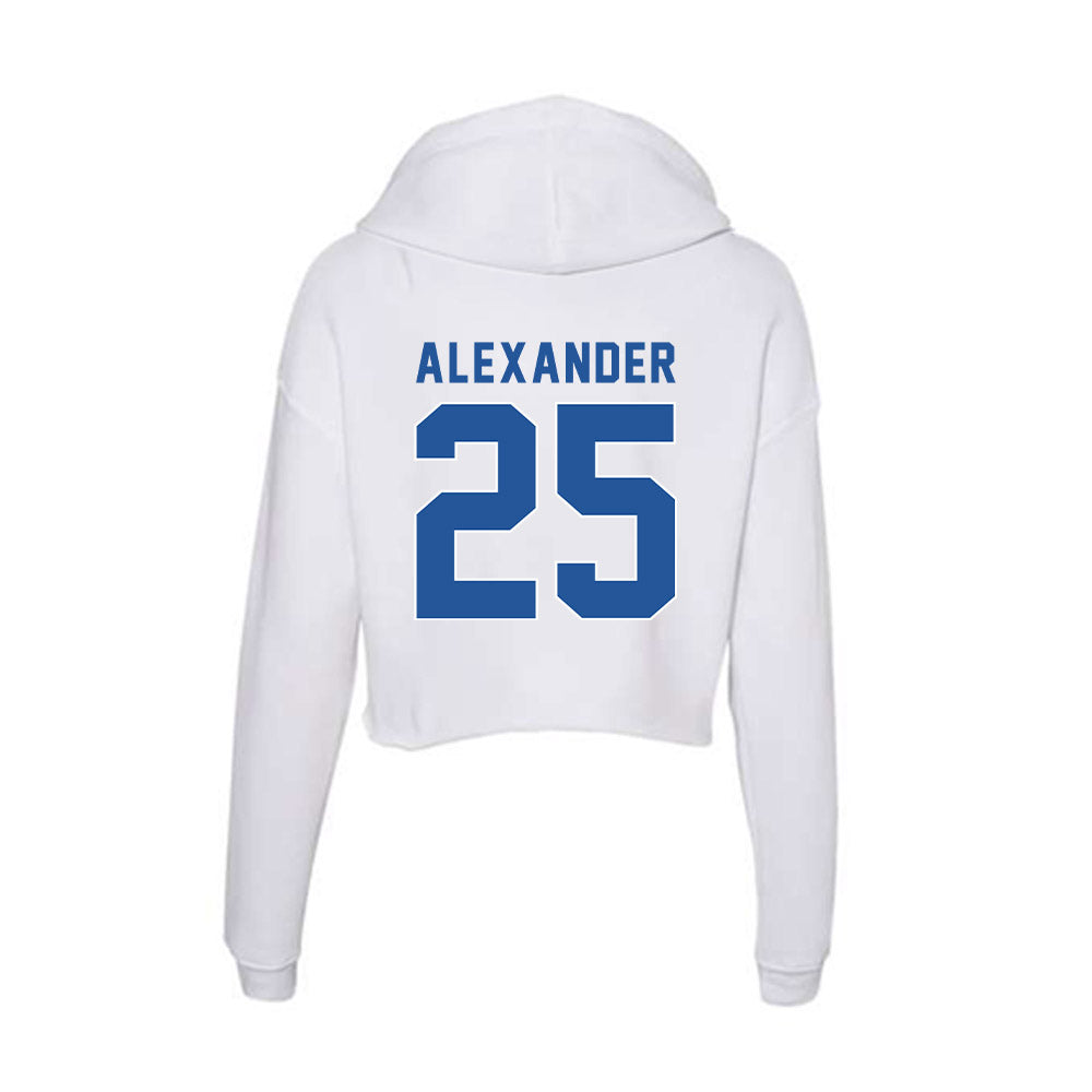 CSU Bakersfield - NCAA Men's Basketball : Jaden Alexander - Women's Crop Fleece Hoodie-1