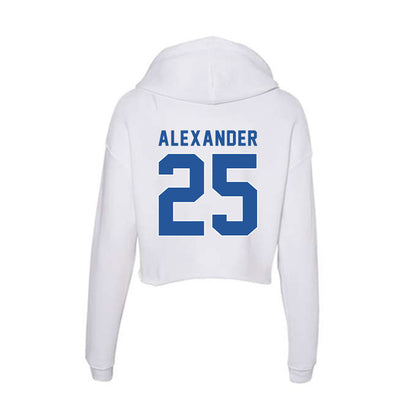 CSU Bakersfield - NCAA Men's Basketball : Jaden Alexander - Women's Crop Fleece Hoodie-1