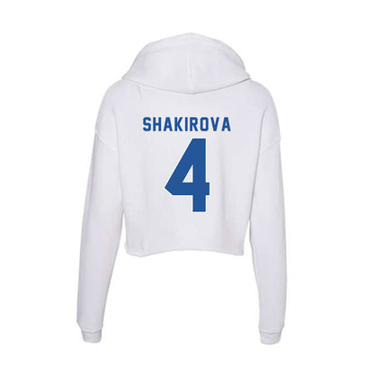 CSU Bakersfield - NCAA Women's Volleyball : Agnes Shakirova - Women's Crop Fleece Hoodie-1