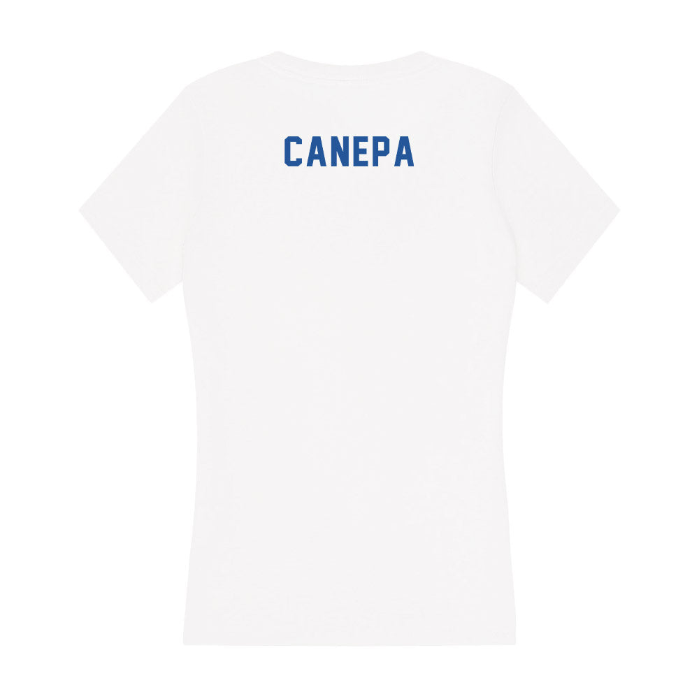 CSU Bakersfield - NCAA Women's Golf : Emilee Canepa - Women's V-Neck T-Shirt-1
