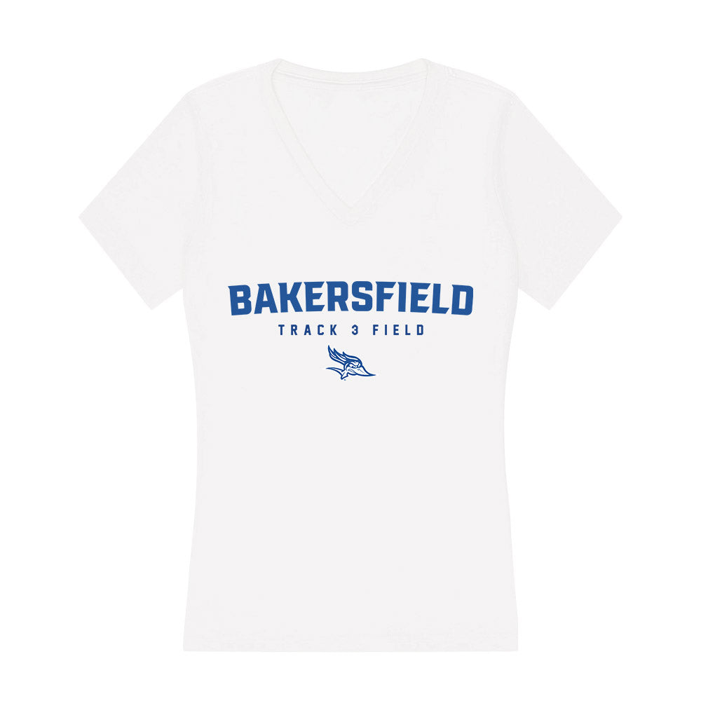 CSU Bakersfield - NCAA Men's Track & Field : Brock Turner - Women's V-Neck T-Shirt-0