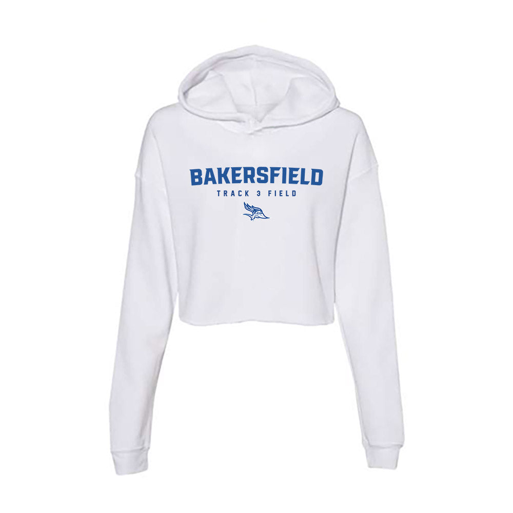 CSU Bakersfield - NCAA Men's Track & Field : Tyler Balgeman - Women's Crop Fleece Hoodie-0