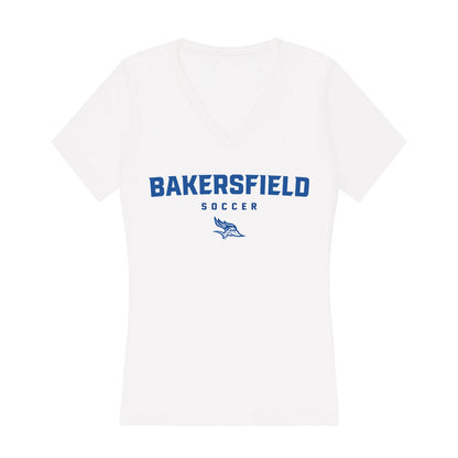 CSU Bakersfield - NCAA Men's Soccer : Dorian Cucchiara - Women's V-Neck T-Shirt-0