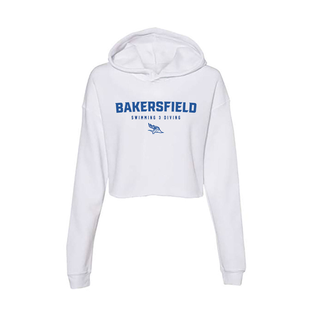 CSU Bakersfield - NCAA Men's Swimming & Diving : Julian Moseley - Women's Crop Fleece Hoodie-0