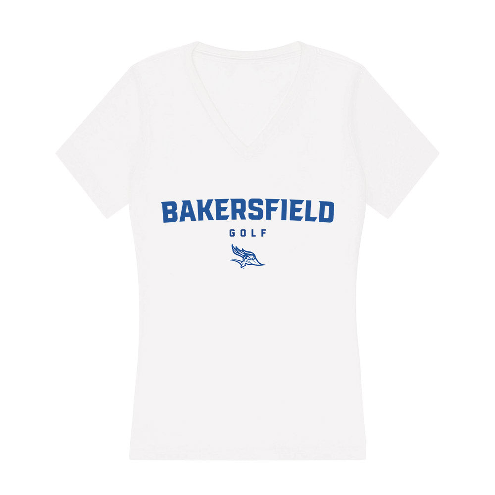 CSU Bakersfield - NCAA Women's Golf : Emilee Canepa - Women's V-Neck T-Shirt-0