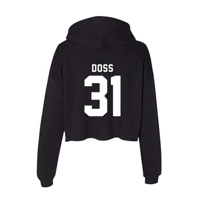 WSU - NCAA Football : Dajon Doss - Women's Crop Fleece Hoodie-1