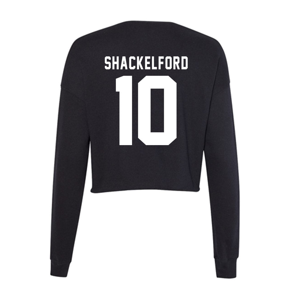 WSU - NCAA Women's Soccer : Audrey Shackelford - Women's Cropped Crew Fleece-1