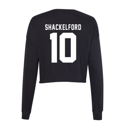 WSU - NCAA Women's Soccer : Audrey Shackelford - Women's Cropped Crew Fleece-1