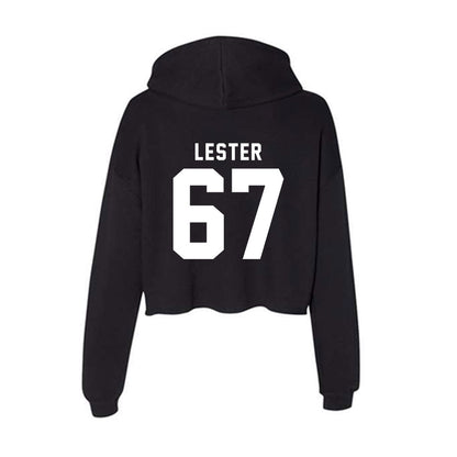 WSU - NCAA Football : Jonny Lester - Women's Crop Fleece Hoodie-1