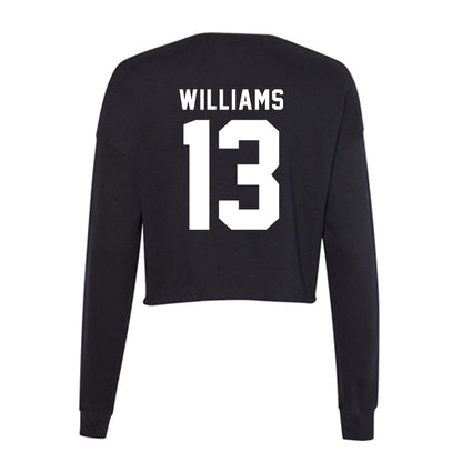 WSU - NCAA Women's Soccer : Jamuna Williams - Women's Cropped Crew Fleece-1