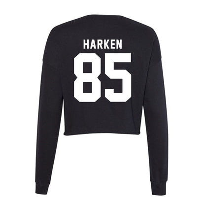 WSU - NCAA Football : Kaden Harken - Women's Cropped Crew Fleece-1
