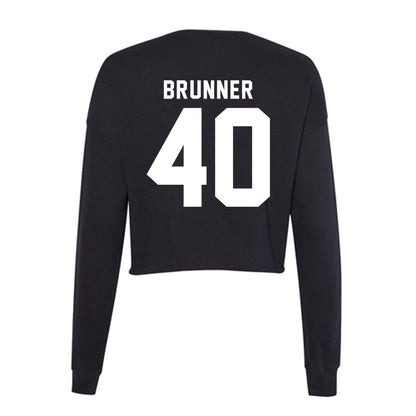 WSU - NCAA Football : Colson Brunner - Women's Cropped Crew Fleece-1