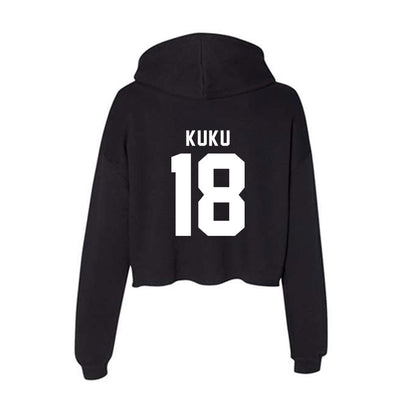 WSU - NCAA Football : David Kuku - Women's Crop Fleece Hoodie-1