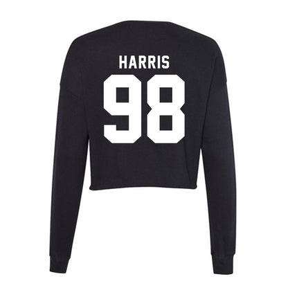 WSU - NCAA Football : Ryan Harris - Women's Cropped Crew Fleece-1