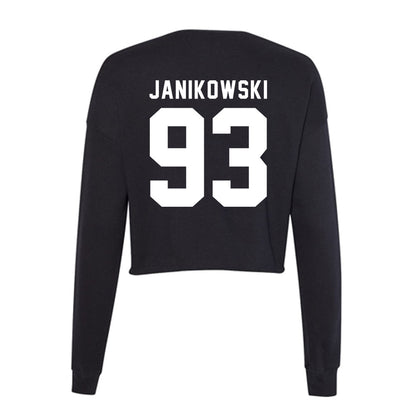 WSU - NCAA Football : Jack Janikowski - Women's Cropped Crew Fleece-1
