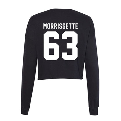 WSU - NCAA Football : Barry Morrissette - Women's Cropped Crew Fleece-1