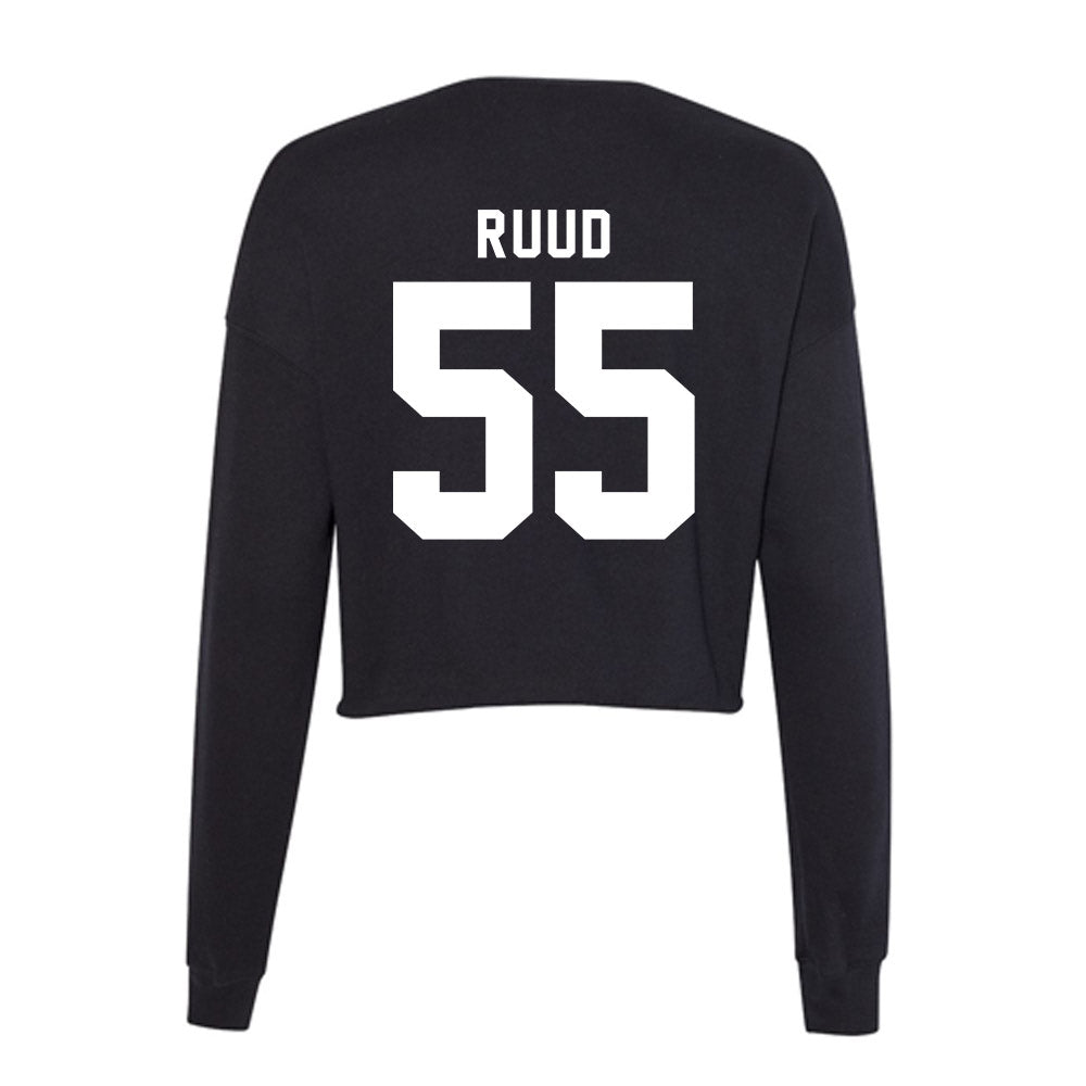 WSU - NCAA Women's Basketball : Malia Ruud - Women's Cropped Crew Fleece-1