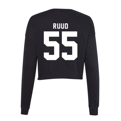 WSU - NCAA Women's Basketball : Malia Ruud - Women's Cropped Crew Fleece-1