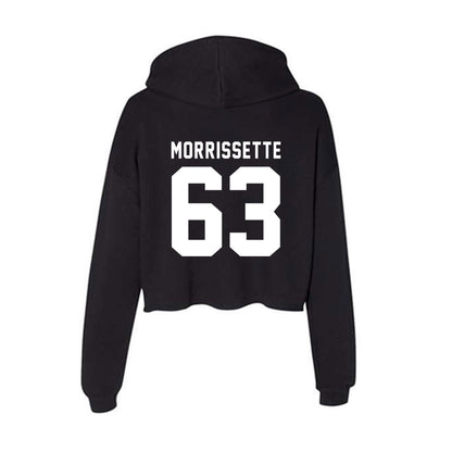 WSU - NCAA Football : Barry Morrissette - Women's Crop Fleece Hoodie-1