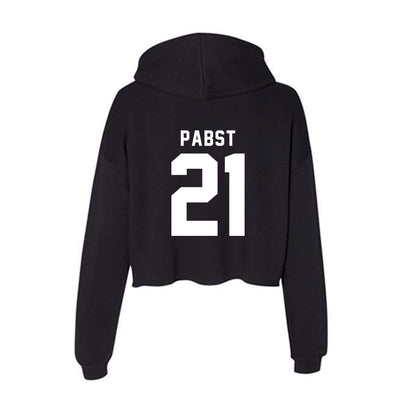 WSU - NCAA Football : Carter Pabst - Women's Crop Fleece Hoodie-1