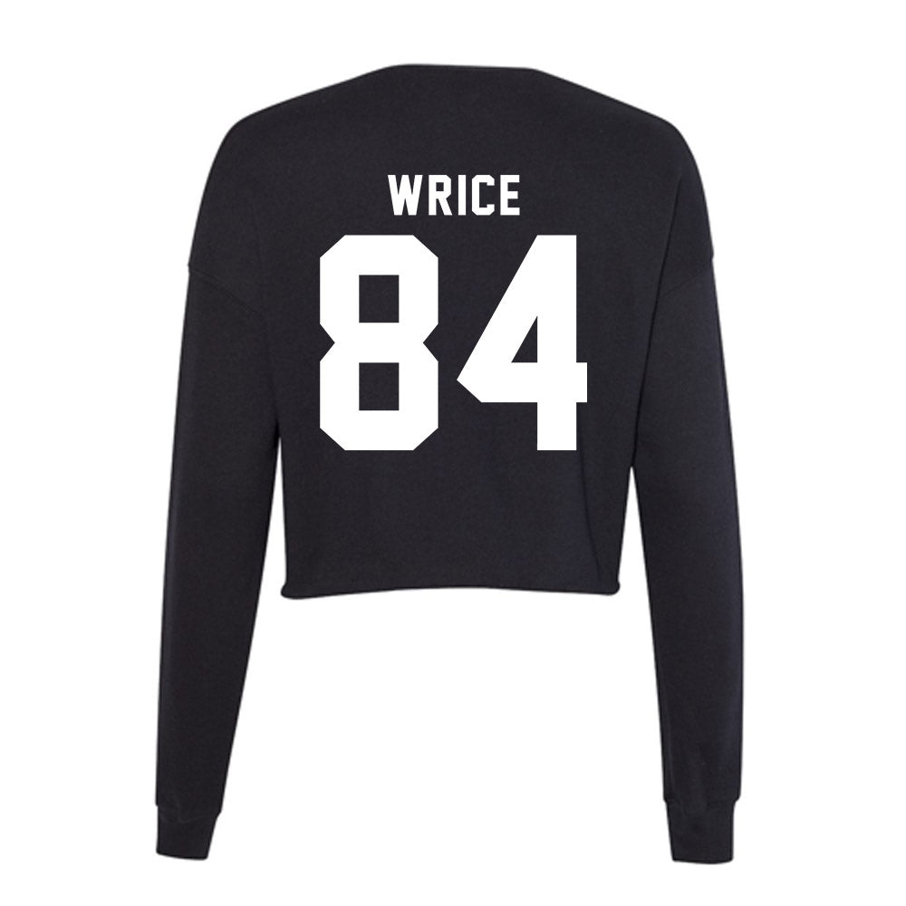 WSU - NCAA Football : Malachi wrice - Women's Cropped Crew Fleece-1