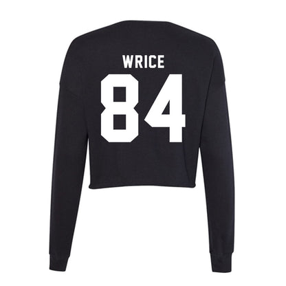 WSU - NCAA Football : Malachi wrice - Women's Cropped Crew Fleece-1