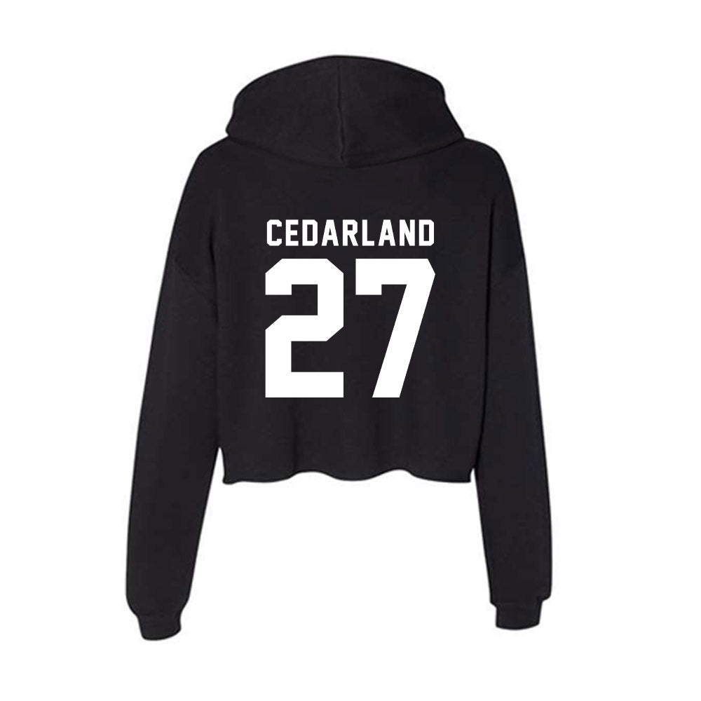 WSU - NCAA Football : Hudson Cedarland - Women's Crop Fleece Hoodie-1