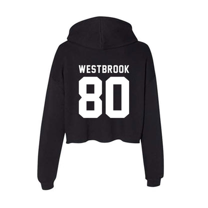 WSU - NCAA Football : Noah Westbrook - Women's Crop Fleece Hoodie-1