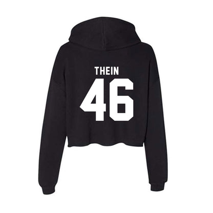 WSU - NCAA Baseball : Noah Thein - Women's Crop Fleece Hoodie-1