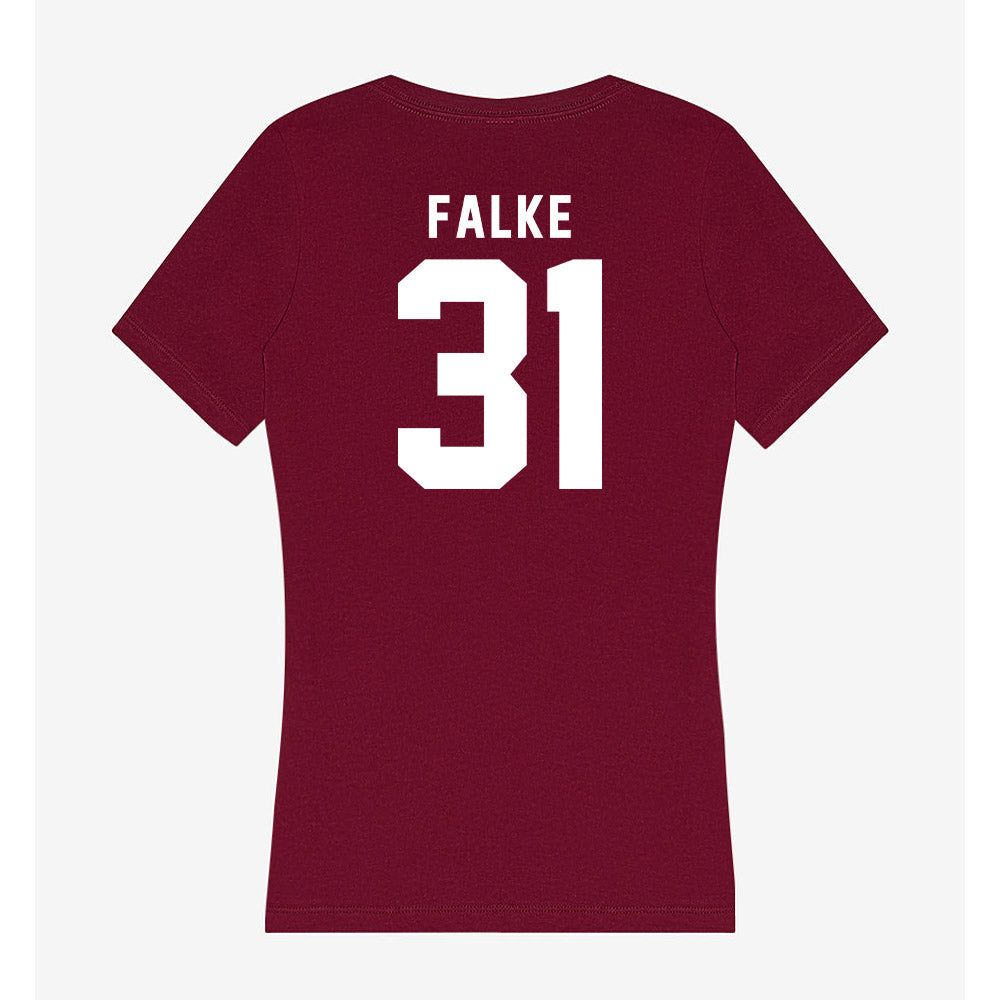 WSU - NCAA Baseball : Ryan Falke - Women's V-Neck T-Shirt-1