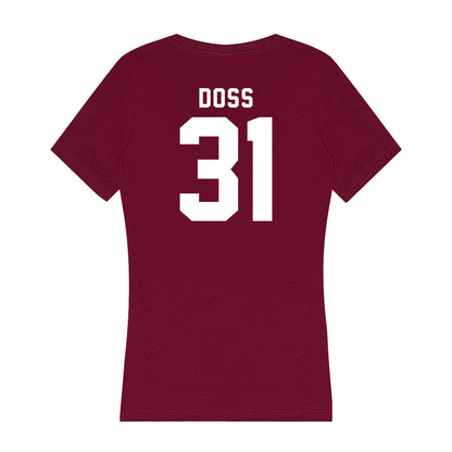 WSU - NCAA Football : Dajon Doss - Women's V-Neck T-Shirt-1