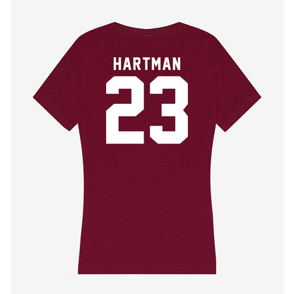 WSU - NCAA Baseball : Max Hartman - Women's V-Neck T-Shirt-1