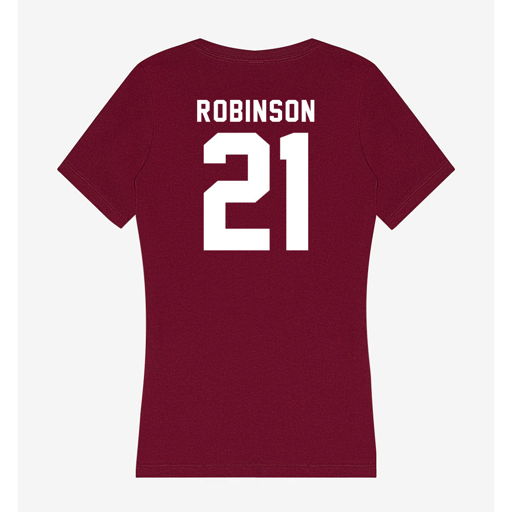 WSU - NCAA Baseball : Dustin Robinson - Women's V-Neck T-Shirt-1