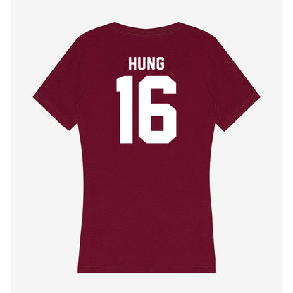 WSU - NCAA Football : Isaiah Hung - Women's V-Neck T-Shirt-1