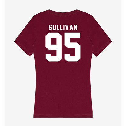 WSU - NCAA Football : Connor Sullivan - Women's V-Neck T-Shirt-1