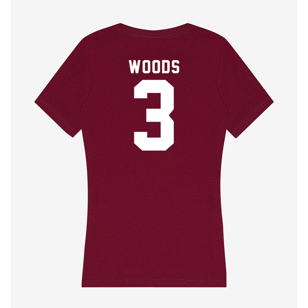 WSU - NCAA Football : Maxwell Woods - Women's V-Neck T-Shirt-1