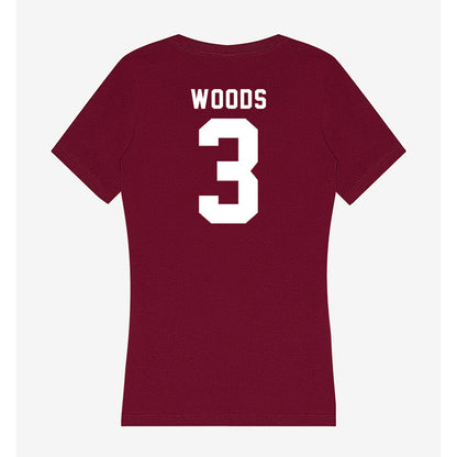 WSU - NCAA Football : Maxwell Woods - Women's V-Neck T-Shirt-1