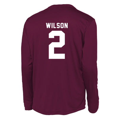 WSU - NCAA Men's Basketball : Marcus Wilson - Activewear Long Sleeve T-Shirt