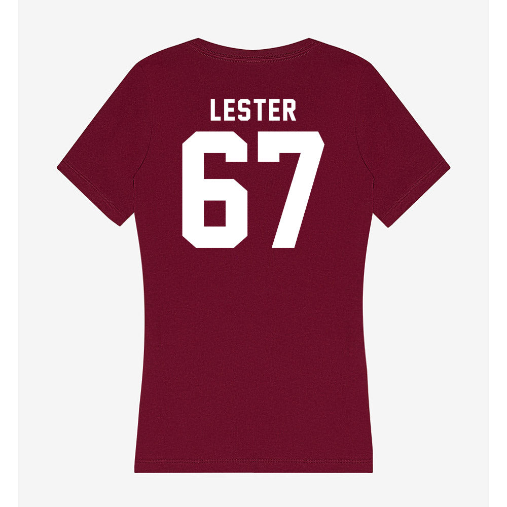 WSU - NCAA Football : Jonny Lester - Women's V-Neck T-Shirt-1